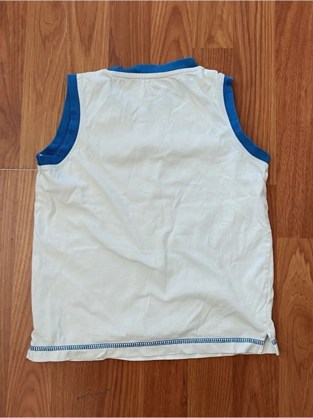 UNO KIDS White & Blue Sleeveless Sports Champ Graphic Tank Looney Tunes Kids Sm